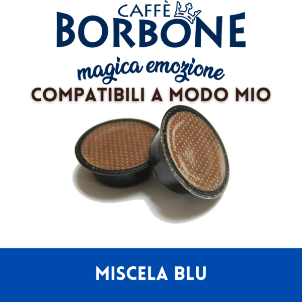 Caffè Borbone - 100 Capsule compatibili A modo mio – miscela blu