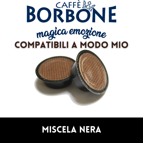 Caffè Borbone - 100 Capsule compatibili A modo mio – miscela nera