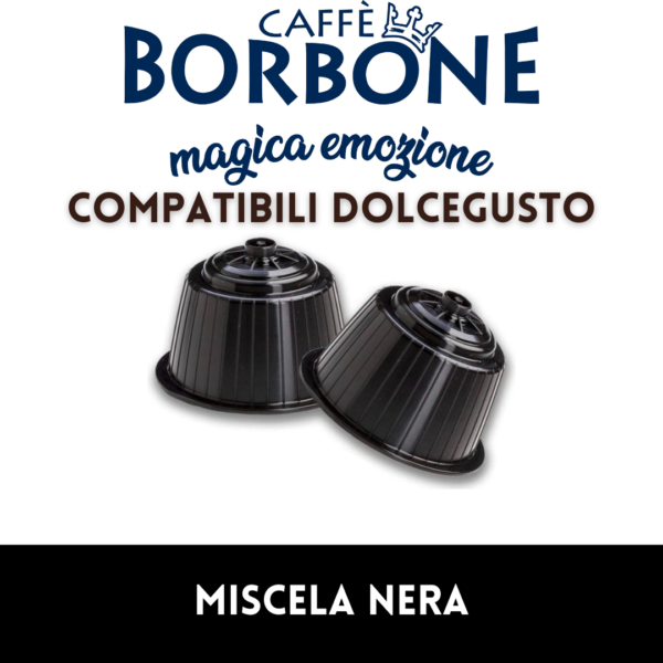 Caffè Borbone - 90 Capsule compatibili Dolcegusto – miscela nera