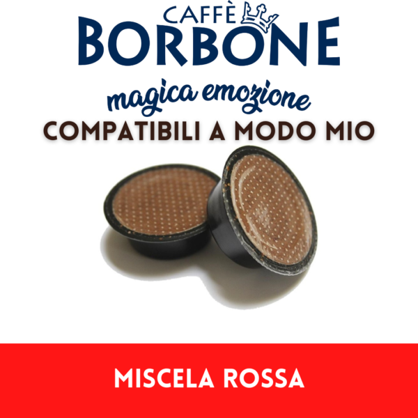 Caffè Borbone - 100 Capsule compatibili A modo mio – miscela rossa