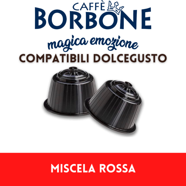 Caffè Borbone - 90 Capsule compatibili Dolcegusto – miscela rossa